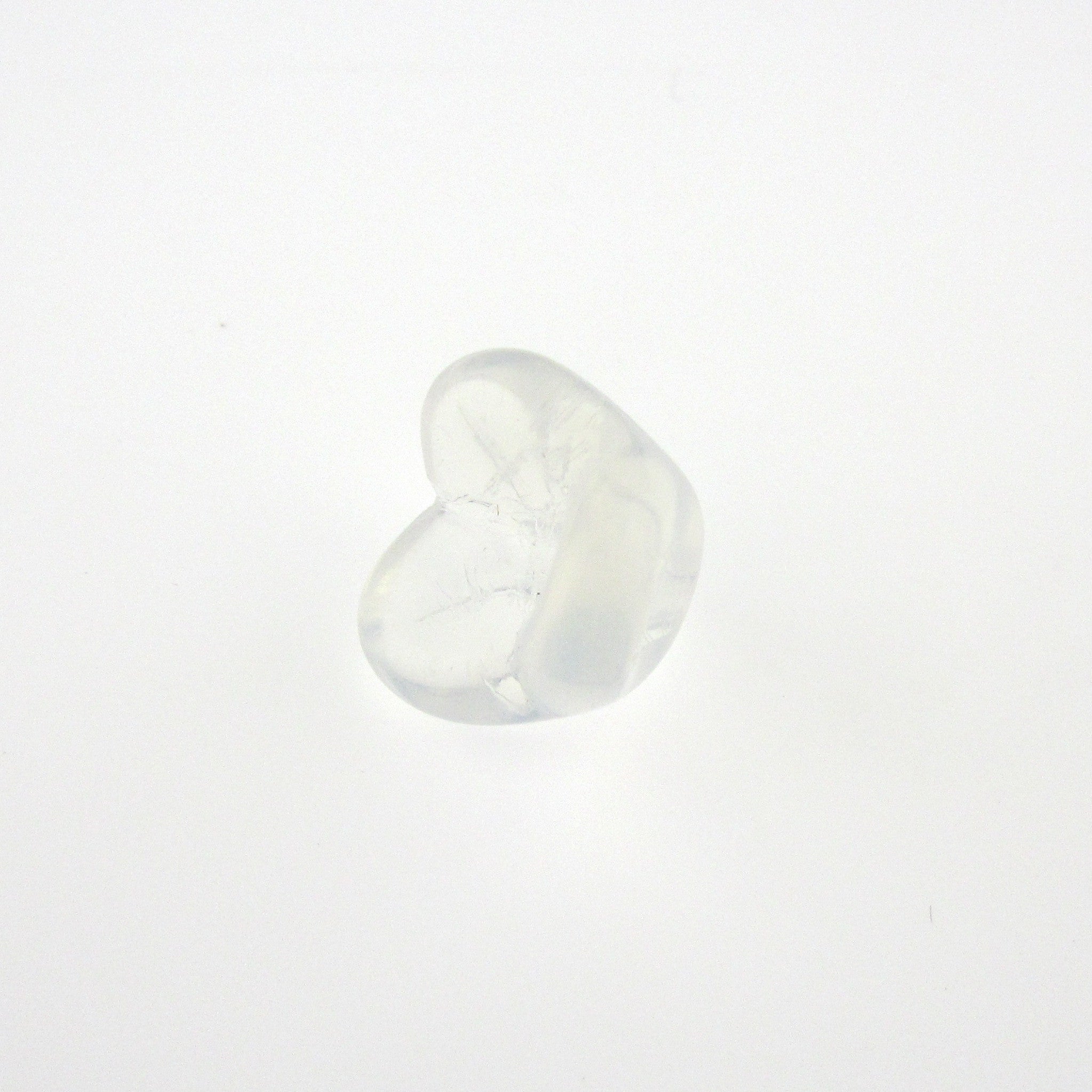 White Opal Glass Flower Bead (36 pieces)