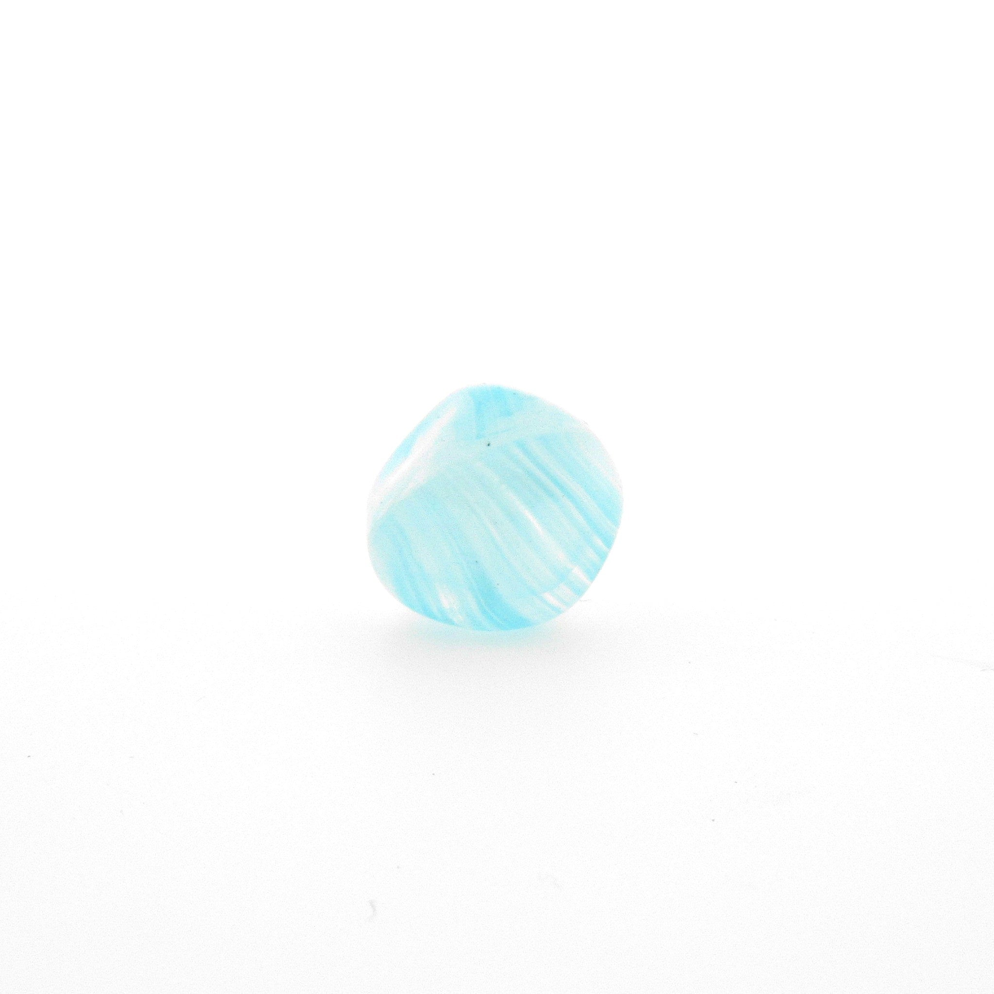 12MM Aqua Quartz Baroque Glass Bead (24 pieces)
