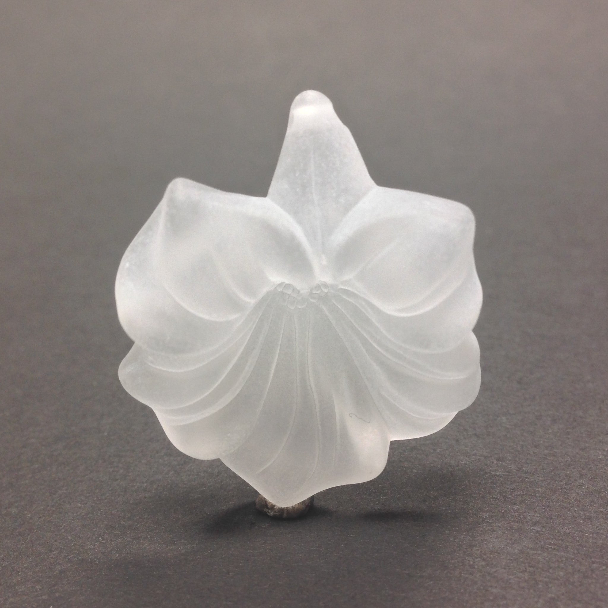 34X39MM Crystal Mat Flower Drop (36 pieces)