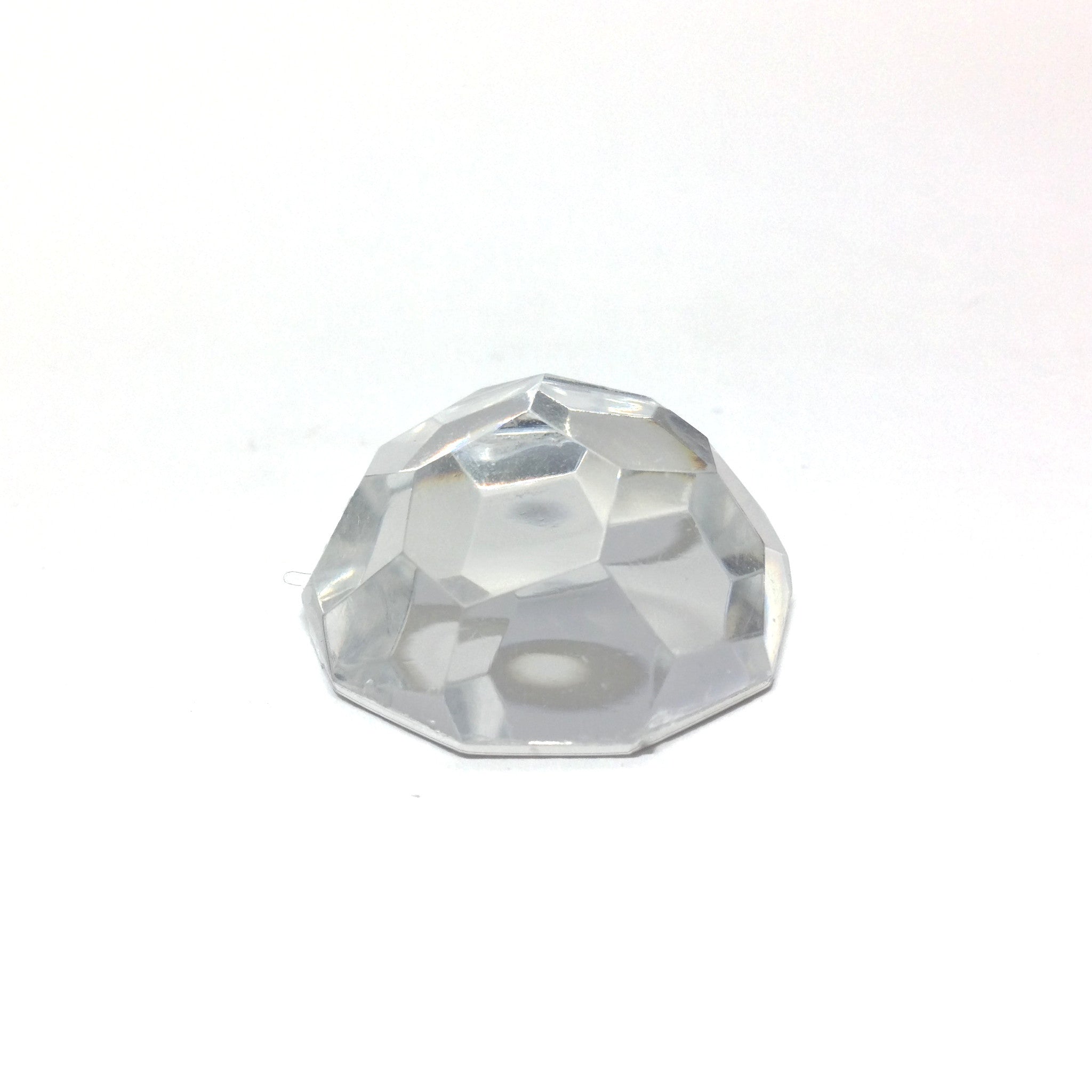 25MM Crystal Faceted Foiled Cab (12 pieces)