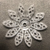 30MM Crystal Filigree Plastic Disc (36 pieces)