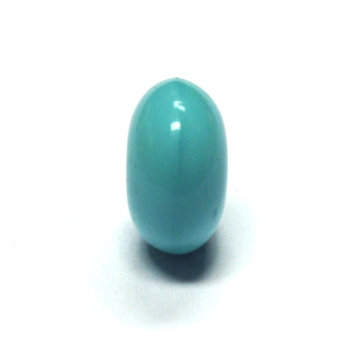8MM Green Trq. Glass Rondel Bead (72 pieces)