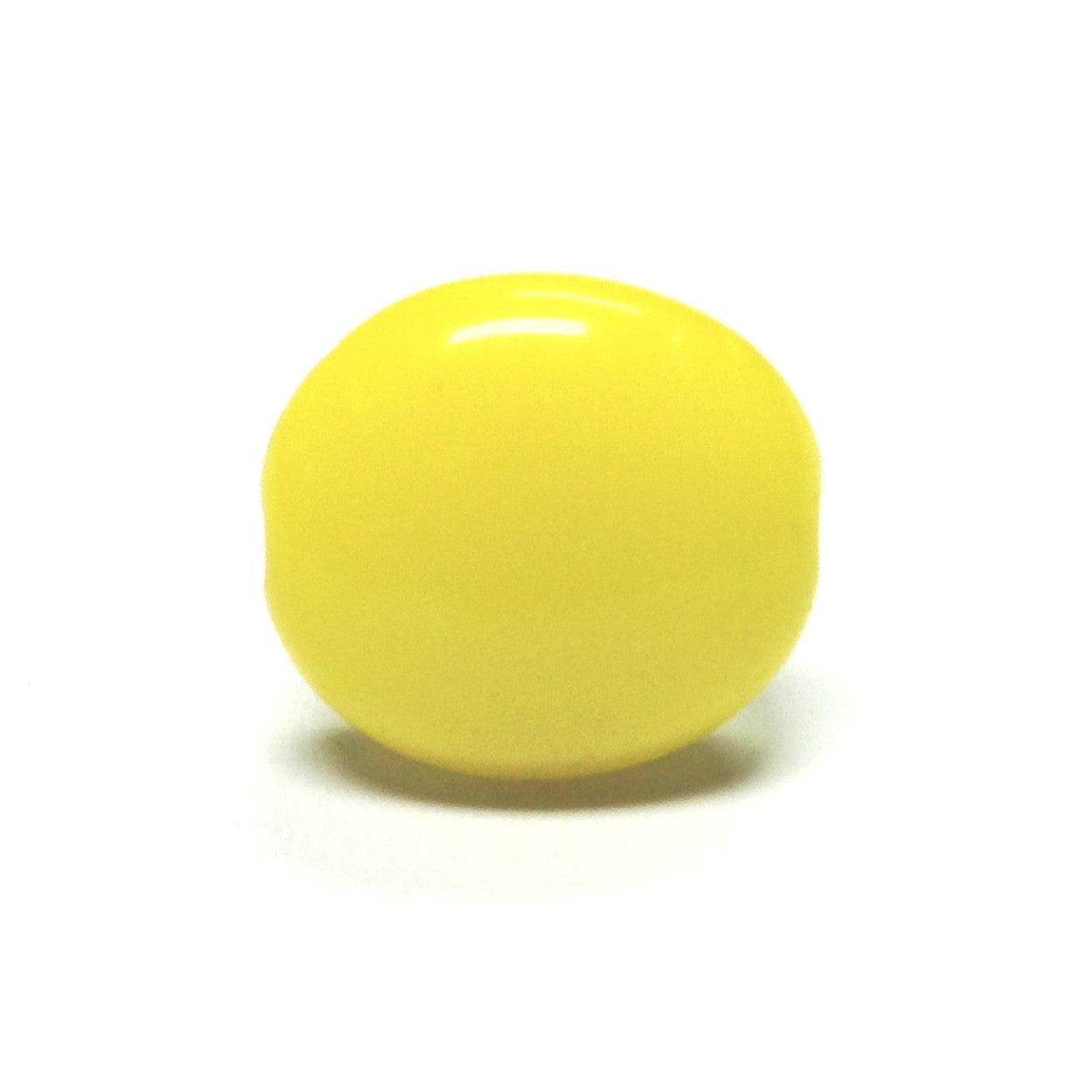 14MM Yellow Glass Disc Bead (72 pieces)