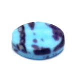 16X13MM Blue/Black Glass Bead (24 pieces)