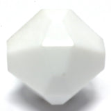 18MM White Faceted Bead (36 pieces)