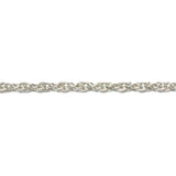 Silver Tone Plated Chain Brass Rope (1 foot)