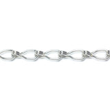 Im. Rhodium Plated Chain Steel Ladder (1 foot)