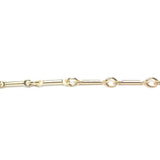 Gold Tone Plated Chain Steel Bar (1 foot)