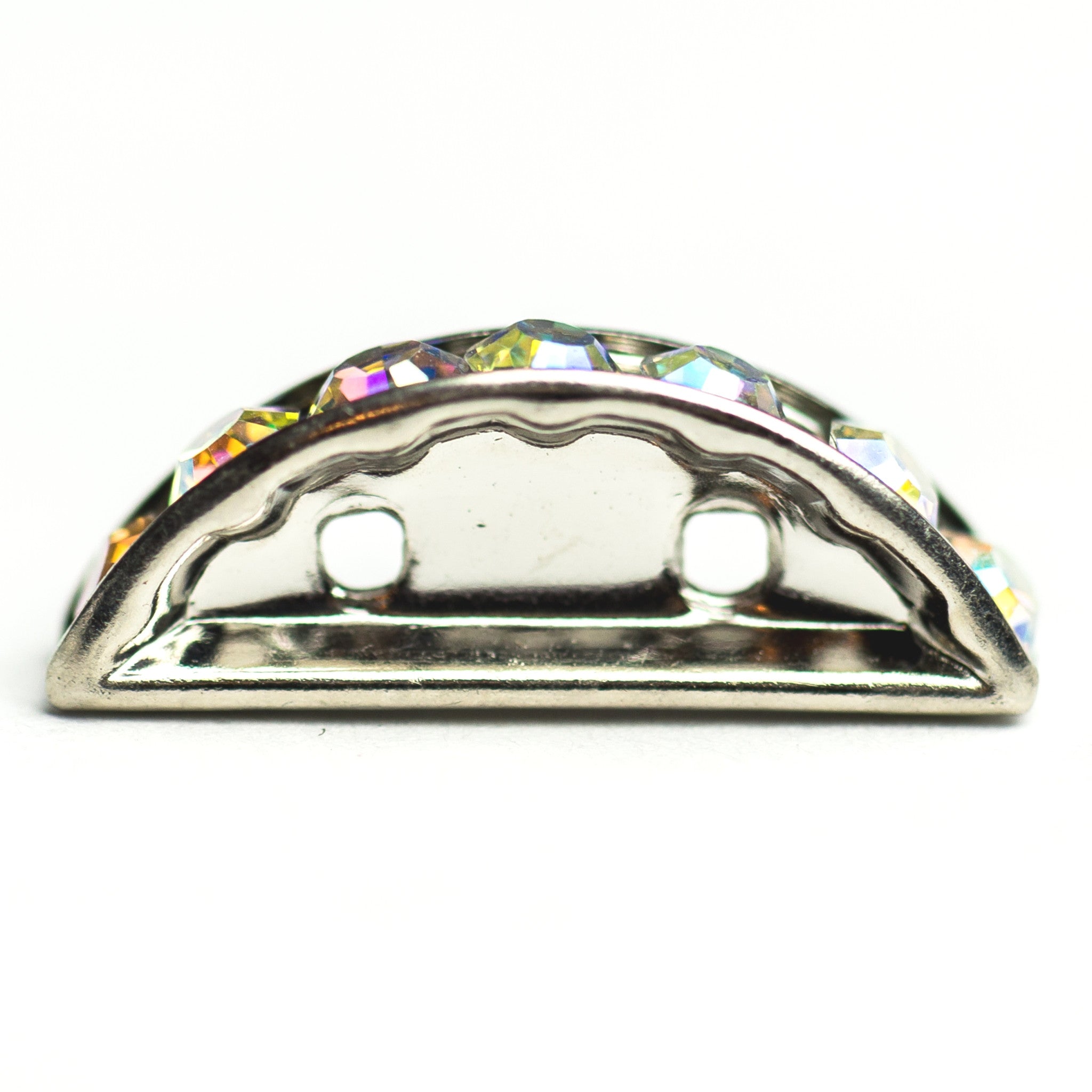 19X7MM Rondelle Crystal Ab/Rhodium (6 pieces)