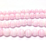 5MM White/Pink Swirl Glass Bead (300 pieces)