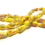 15X9MM Yellow Tombo Pear Bead (50 pieces)