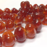 10X12MM Amber Baroque Glass Bead (50 pieces)