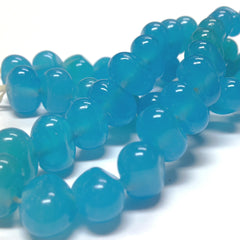 10X12MM Aqua Baroque Glass Bead (50 pieces)