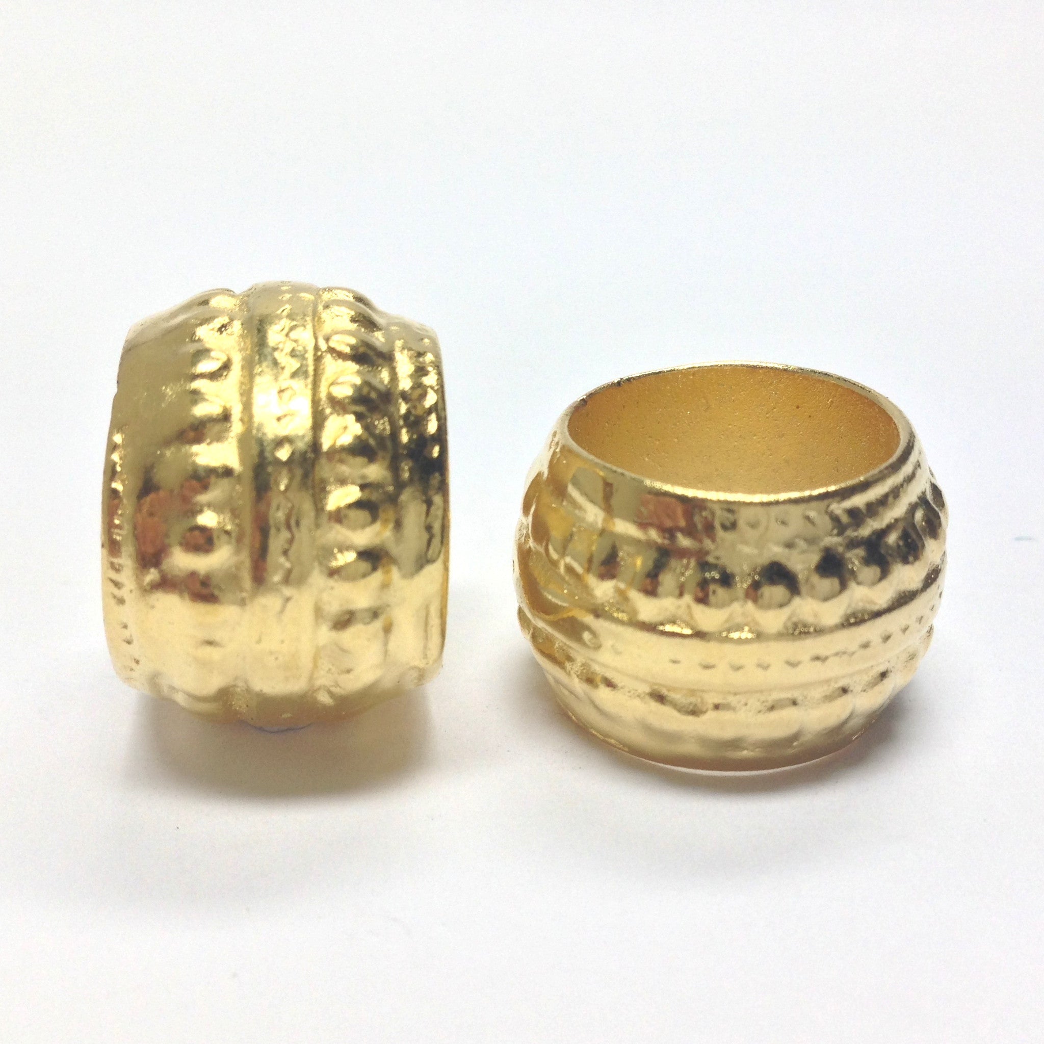 16X22MM Ham.Gold L.H.Rondel (4 pieces)