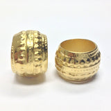 16X22MM Ham.Gold L.H.Rondel (4 pieces)