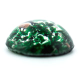 18MM Emerald Green Foiled Cabechon (2 pieces)