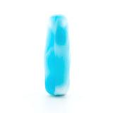 17X6MM Aqua/Wht Glass "Stick" Drop (72 pieces)