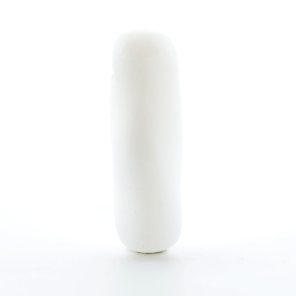 17X6MM White Glass "Stick" Drop (72 pieces)