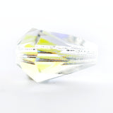 10X7MM Crystal Ab Pear Glass Beads (100 pieces)