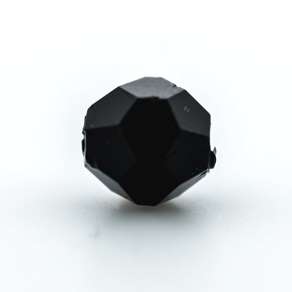 6MM Black Faceted Round Bead (400 pieces)