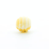 6MM Beige Ribbed Glass Bead (144 pieces)