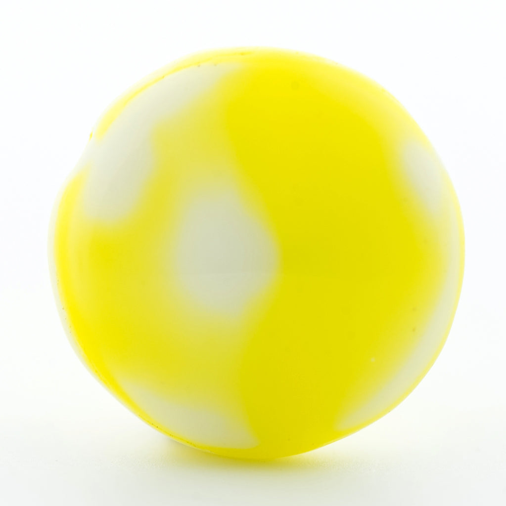 12MM Yellow Glass Side-Drill Disc Bead (36 pieces)