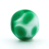 12MM Green/Wht Glass Baroque Bead (24 pieces)