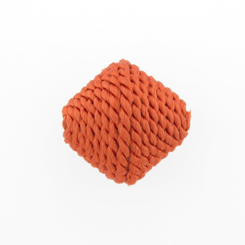 23MM Rust Corded Pyramid Bead (2 pieces)