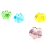 7MM Yellow Flower Glass Rondel (72 pieces)