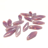 14X5MM Amethyst Opal Glass Teardrop (100 pieces)