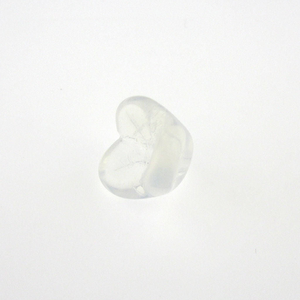 White Opal Glass Flower Bead (36 pieces)