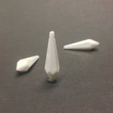 26X8MM Chalk White Faceted Drop (72 pieces)