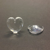 18MM Crystal Faceted Heart Drop (24 pieces)