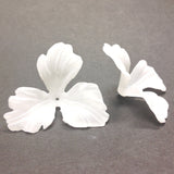 35MM Crystal Mat 3 Petal Flower Bead (36 pieces)