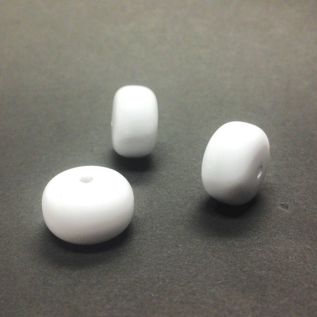 20MM White Rondel Bead (36 pieces)