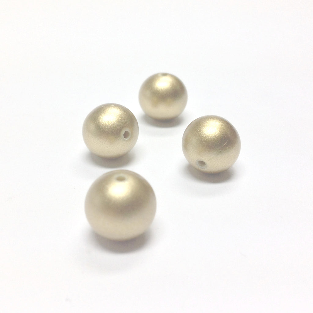 10MM Mat Gold Bead (36 pieces)