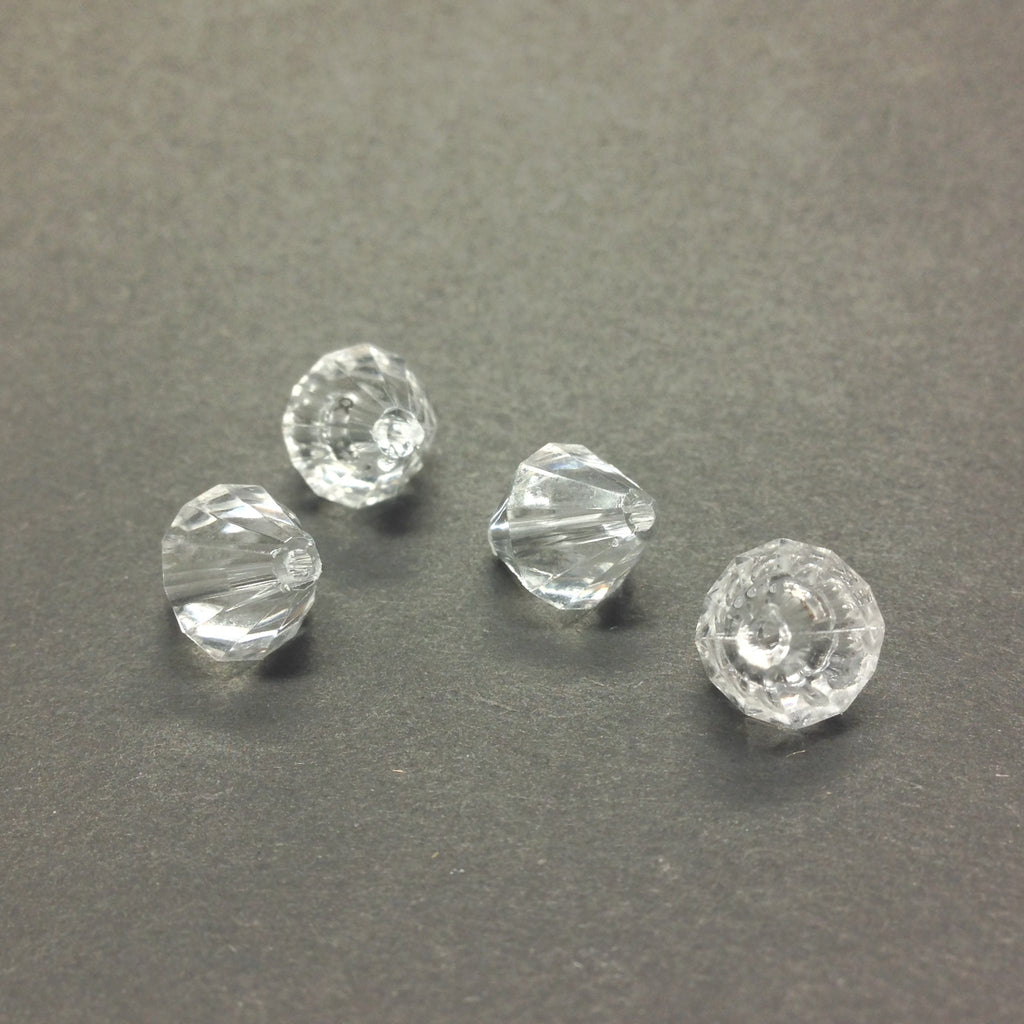 6MM Crystal Faceted Pyramid Bead (300 pieces)