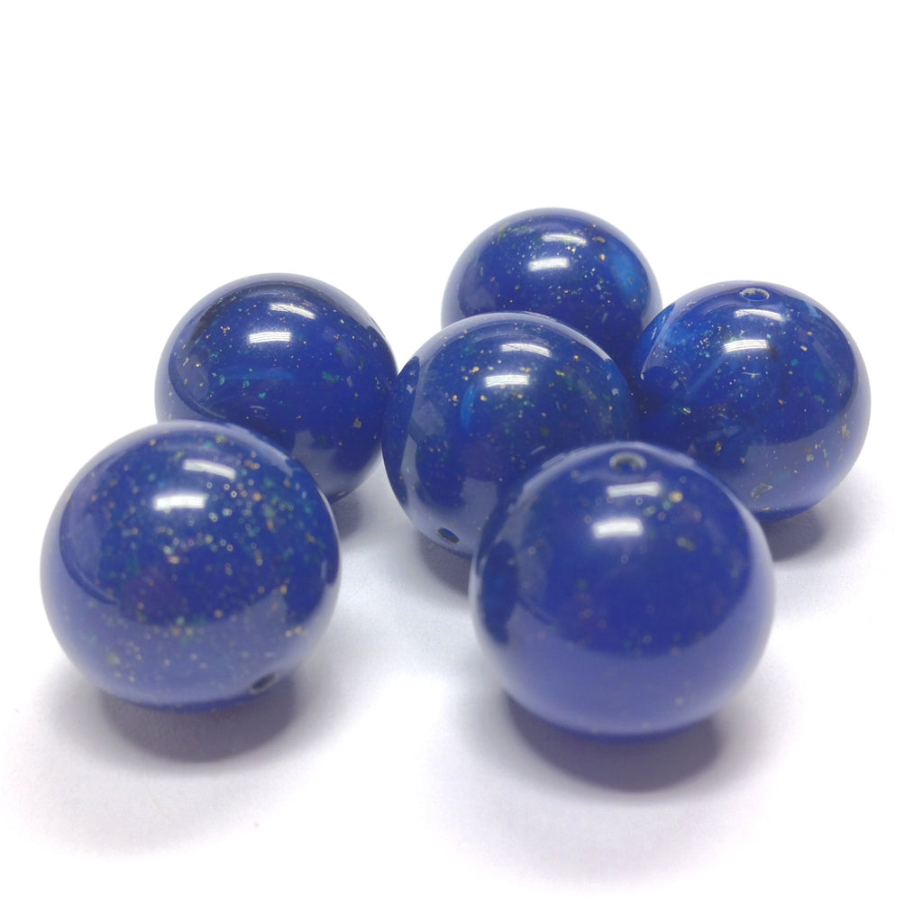 4MM Lapis Beads w/Gold Fleck (300 pieces)