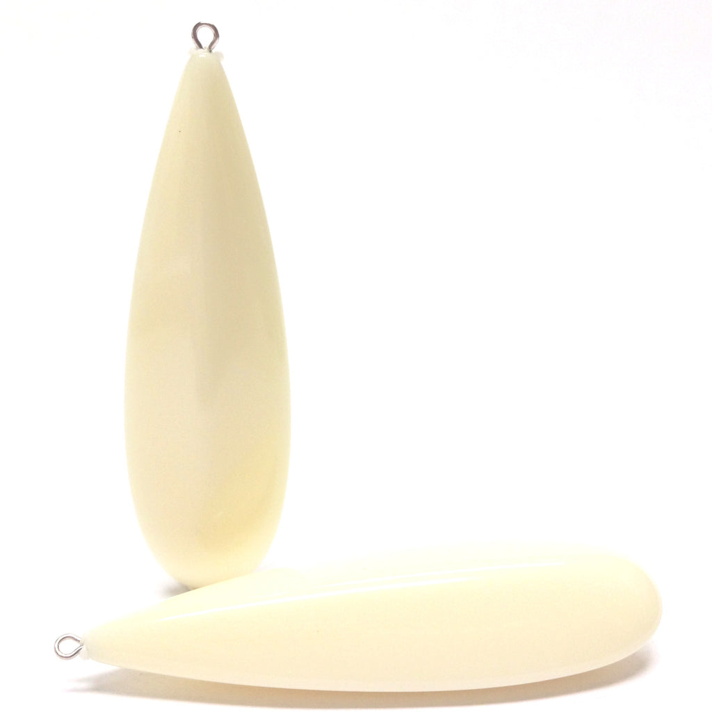 66X20MM Ivory Drop With Loop (6 pieces)