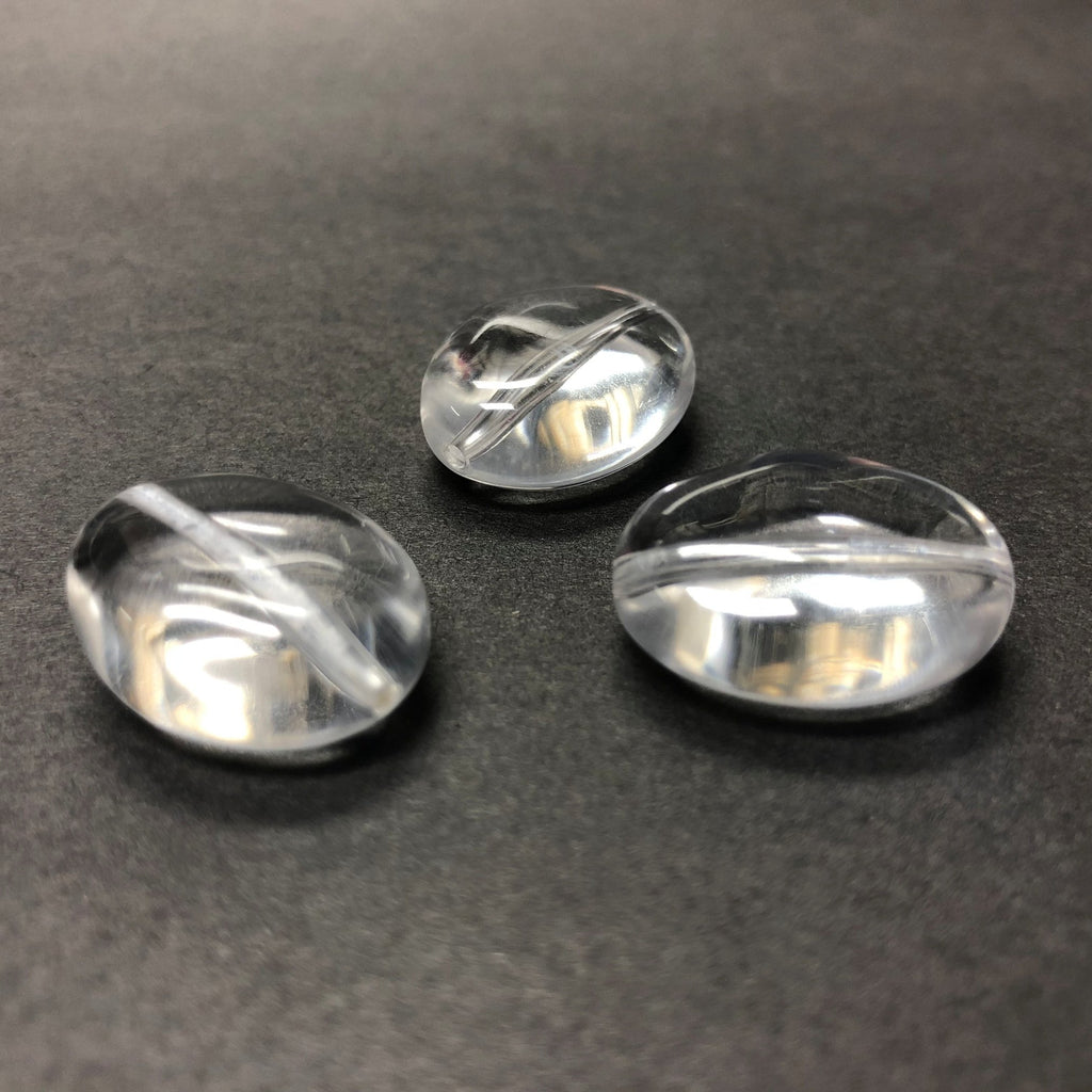 22X18MM Crystal Baroque Oval Acrylic Bead (24 pieces)