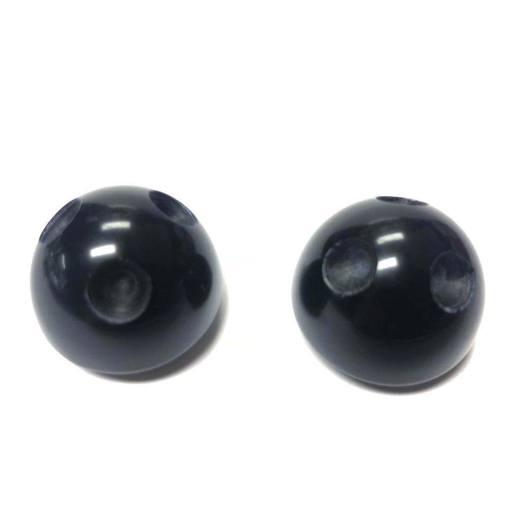 24MM Black Button (For S29 Stones) (6 pieces)