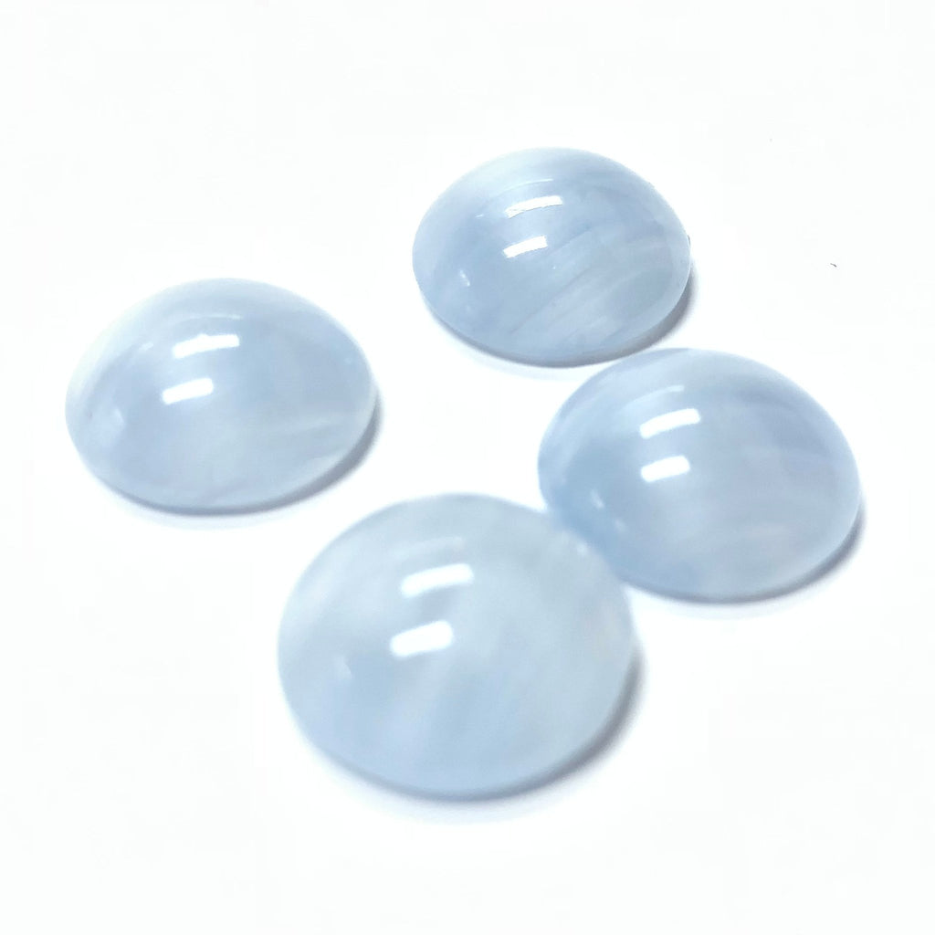 14MM Light Blue Quartz Glass Cabs (24 pieces)