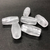 20X10MM Crystal Mat Crack 2.8MM Hole Acrylic Tube Bead (72 pieces)