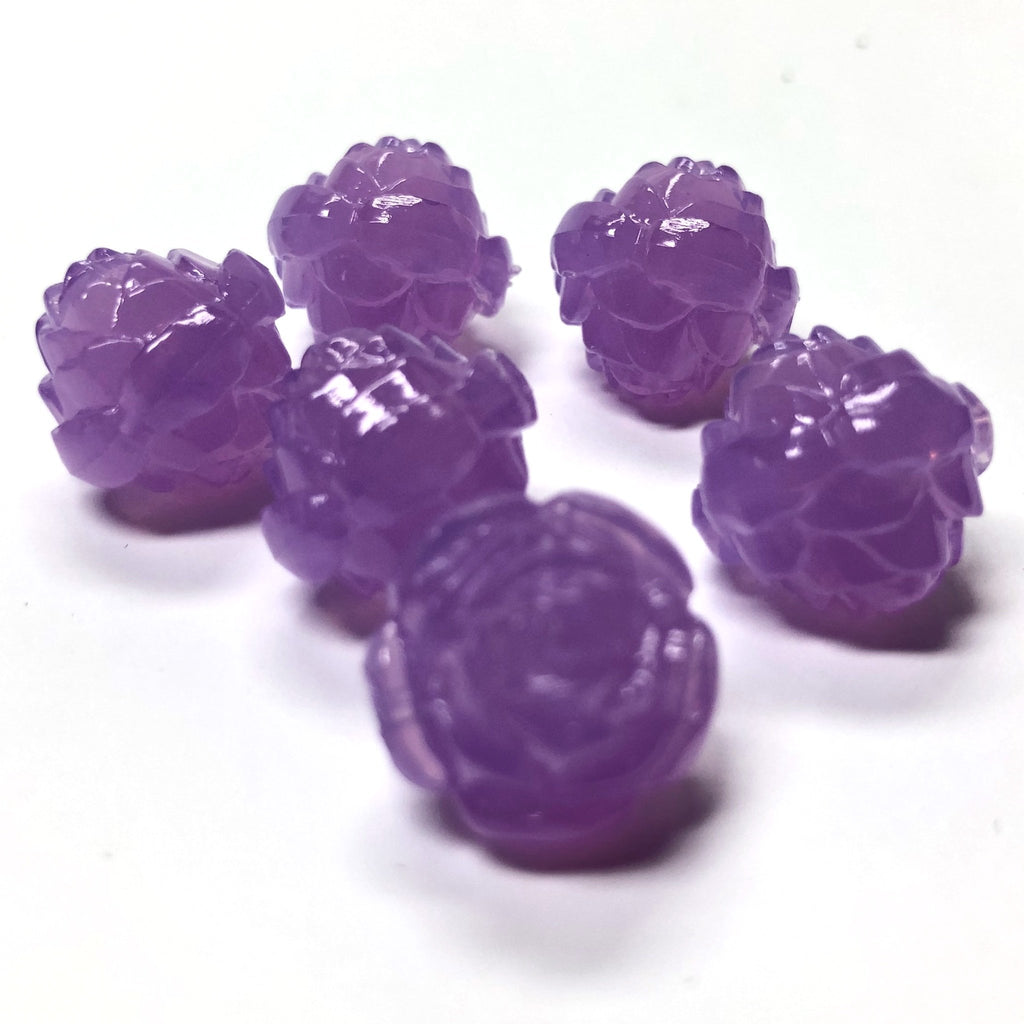 14MM Crystal Ab Glass Flower Bead (36 pieces)