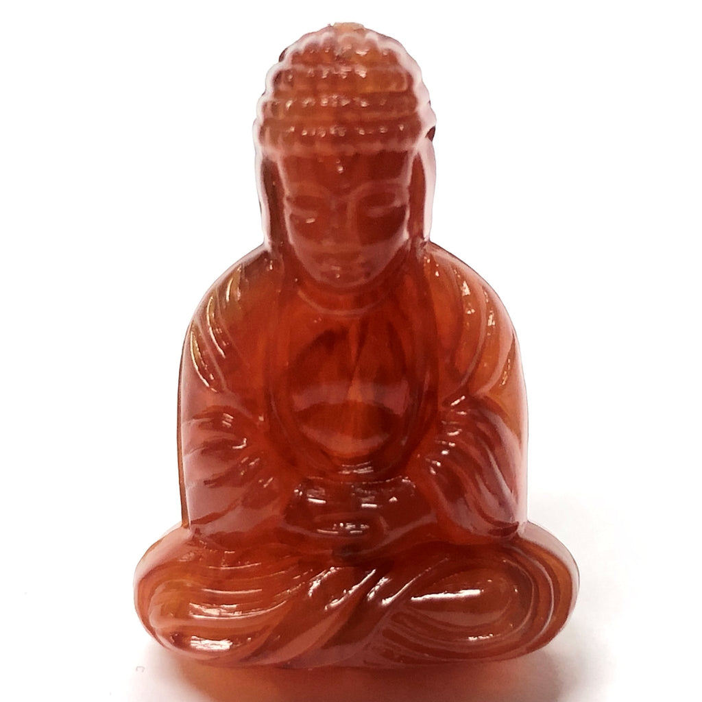 25X18MM Rust "Stone" Buddha Acrylic Bead (36 pieces)