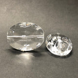 38X29MM Crystal Faceted Oval Acrylic Bead (6 pieces)