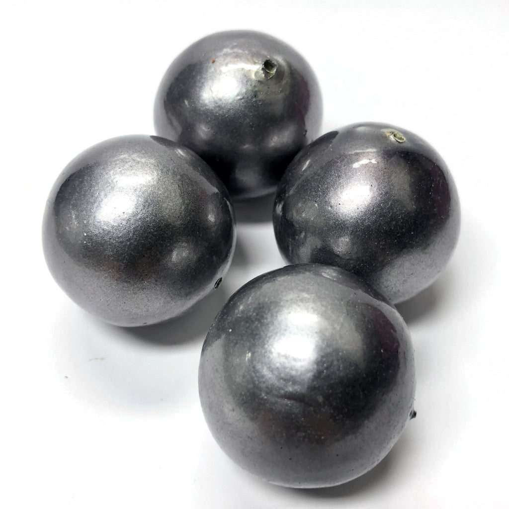 32MM Old Nickel Paper Mache Bead (12 pieces)