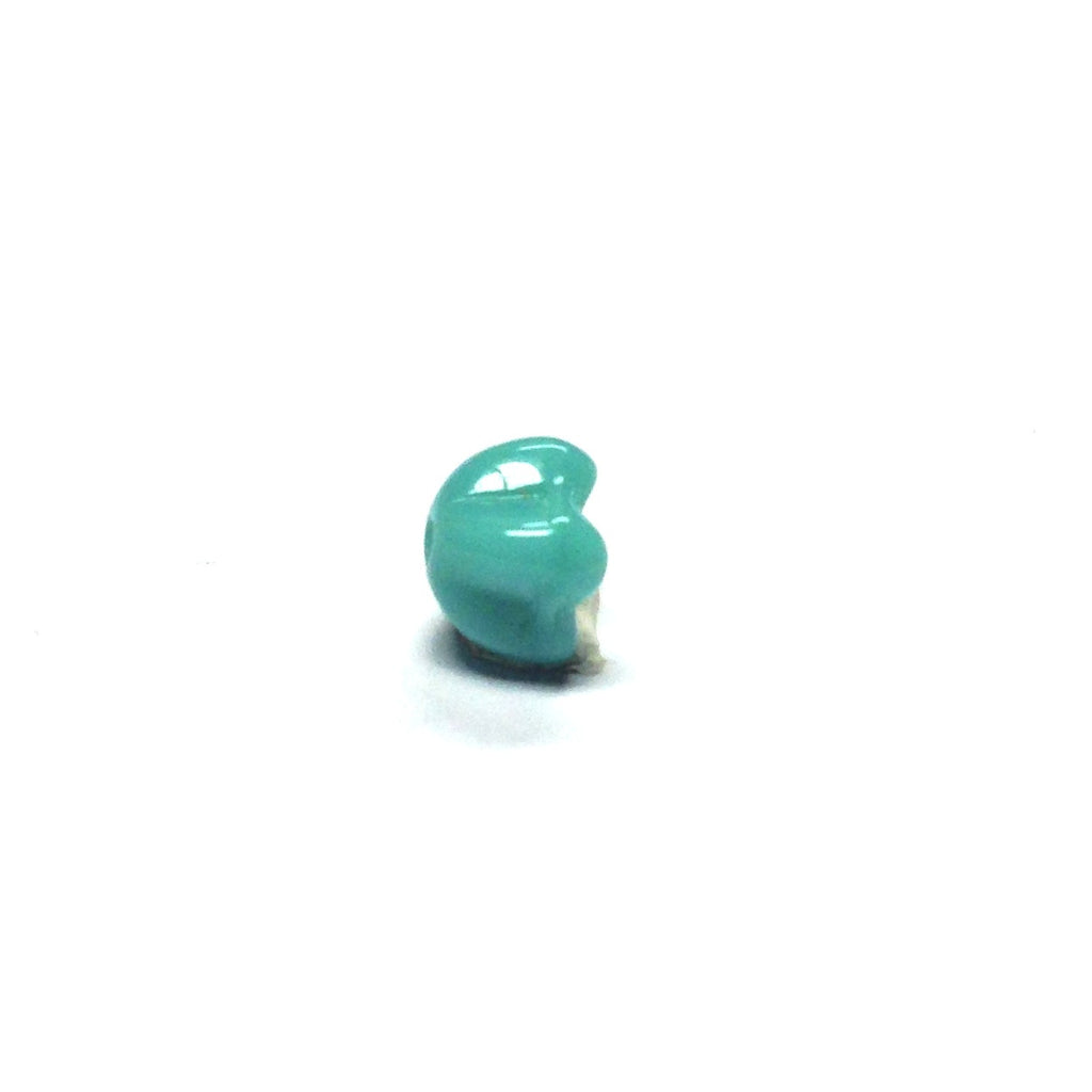 6MM Turquoise Fluted Glass Cap (144 pieces)