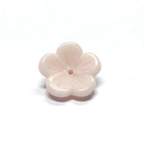 9MM Pink Glass Flower Cap (144 pieces)