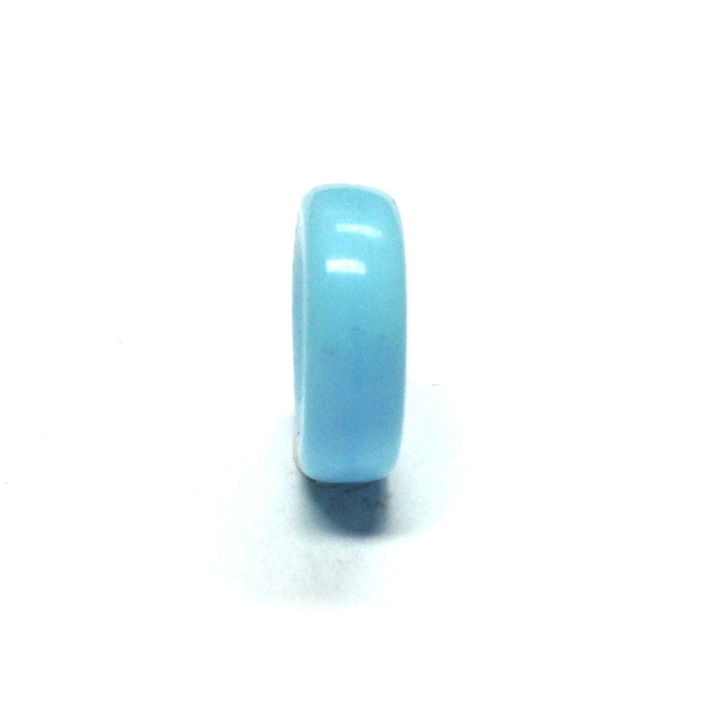 13MM Blue Turquoise Glass Rondel Bead (72 pieces)